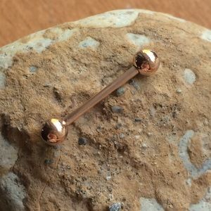 SALE!!! 14g Rose Gold tongue rings bars