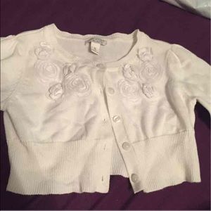 Girls White Sweater