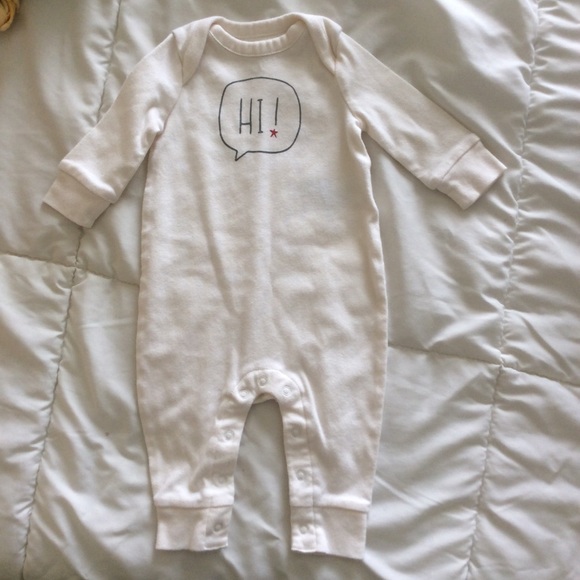 Baby Gap "Hi" one piece outfit