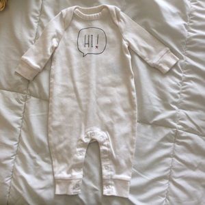 Baby Gap "Hi" one piece outfit