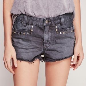 Free People short & sweet stud cutoff