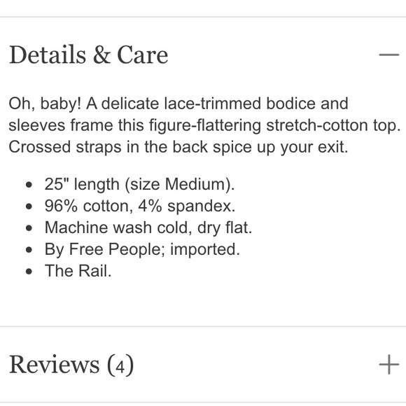 FP Sweet Thang Lace Top - Picture 4 of 4