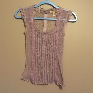 Purple sheer free people top ~vintage~