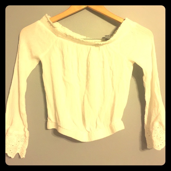 White off the shoulder top