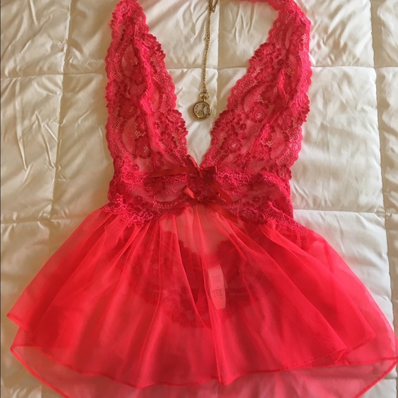 Sexy pink Victoria's Secret lingerie