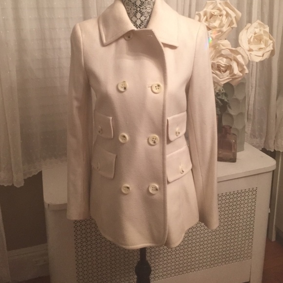 Cream BCBG peacoat jacket !!