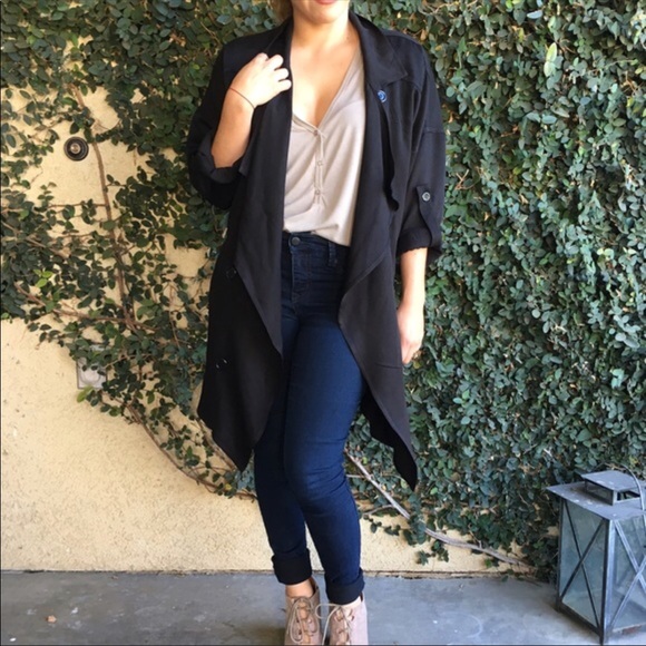 Duster Jacket : Black - Picture 3 of 6