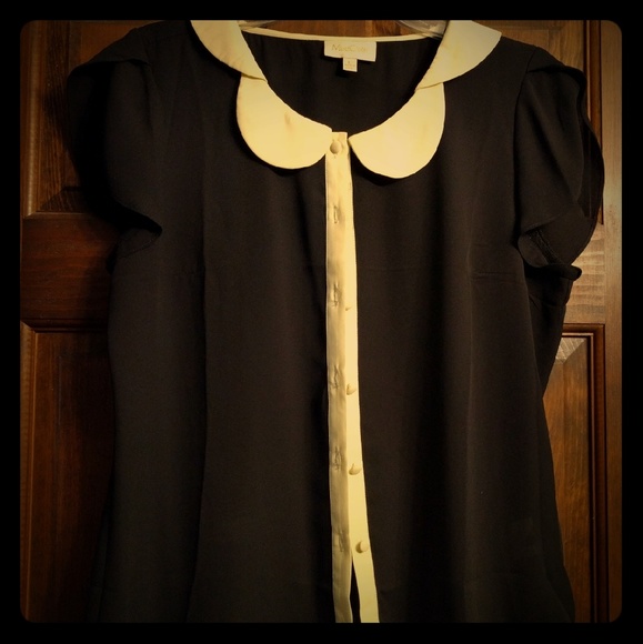 ModCloth's Teacher's Petal Top in Black