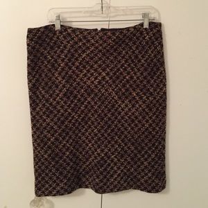 Ann Taylor Loft Tweed Pencil Skirt