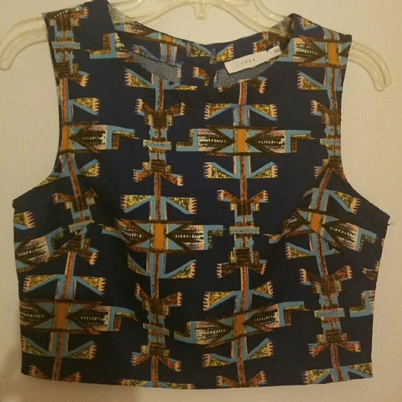 Tribal Crop Tank Top