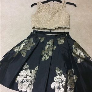Gold homecoming dress