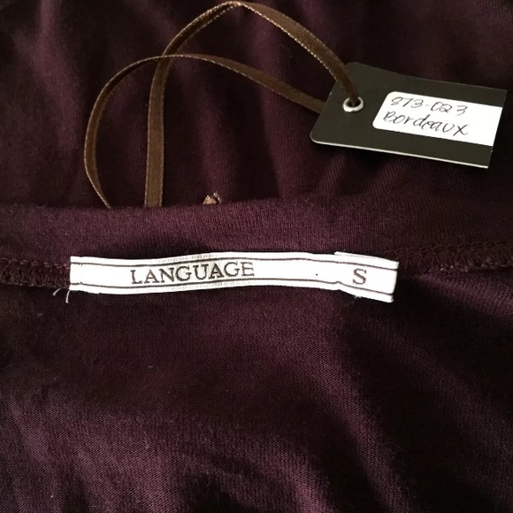 LANGUAGE Tunic Ruffle Small - Picture 3 of 4