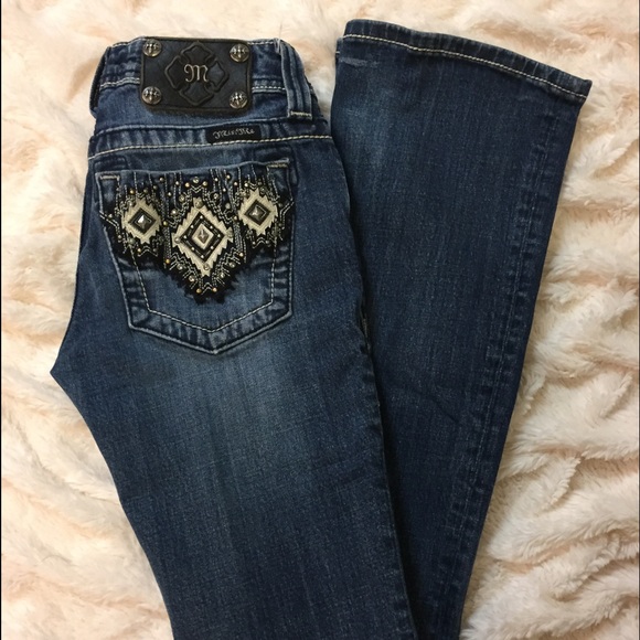 Miss me Aztec boot cut jeans