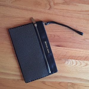 Michael Kors Large Selma Micro-Stud Zip Clutch