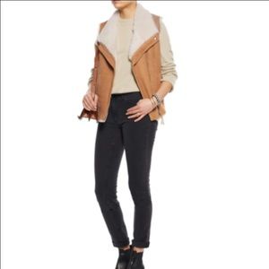 JOIE Brinley shearing and textured knit vest