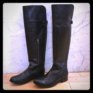 Knee high Frye black boots