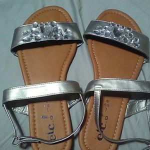 Rue 21 silver sandals