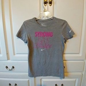 Nike "strong is the new beautiful" t shirt