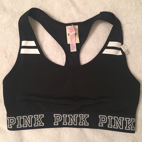 PINK Victoria's Secret Other - NWT VS PINK black sports bra