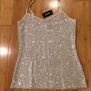 Express Sequin Cami Tank