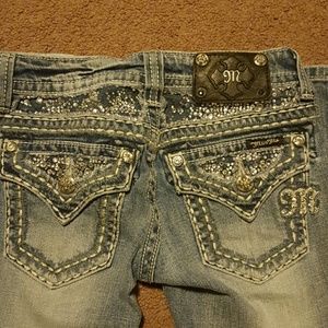 Miss me's size 24 inseam about a 26 were hemmed