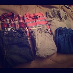 Lot of three boys outfits sz 10/12