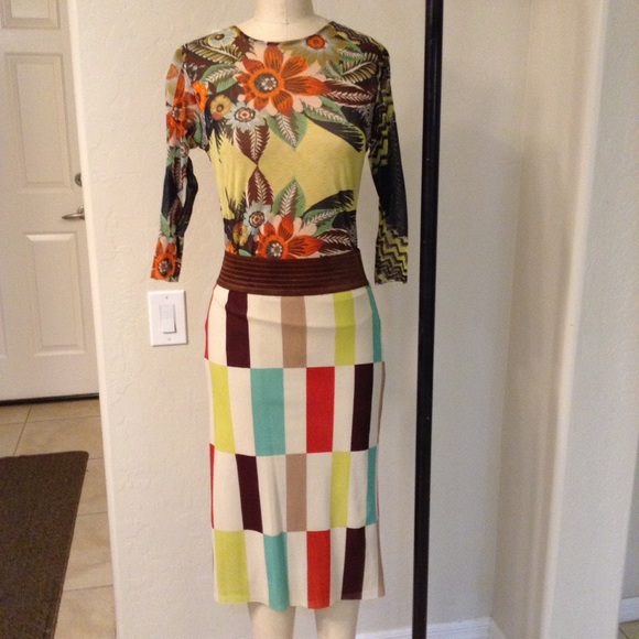 Petit Pois mesh shirt and skirt