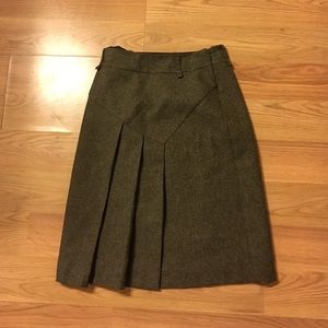 Brown tweed skirt