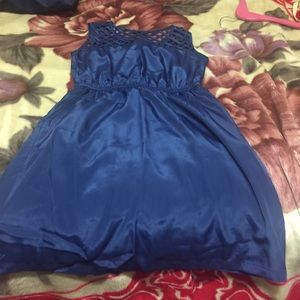 Navy caged top dress