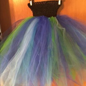 Black, multi colored Tu tu dress/skirt dress up
