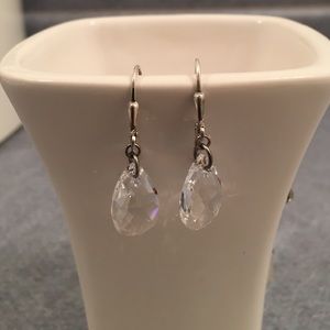 Clear Swarovski crystals set in Sterling silver