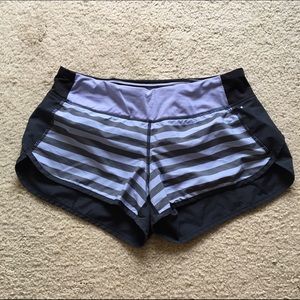 Stripe Lululemon shorts