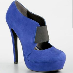 Jessica Simpson blue pumps/ankle bootie