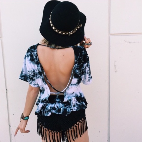 LF Tops - LF tie dye cross back tee XS