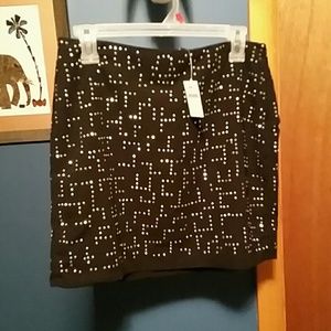 NEW W/ TAGS Gap black sparkle skirt
