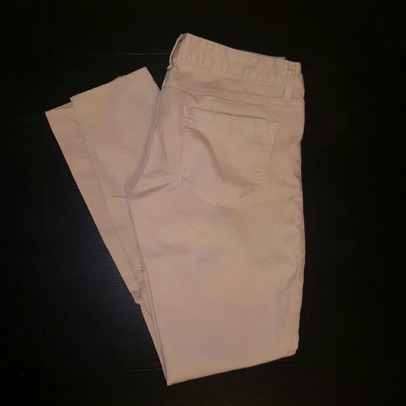 Pale pink Express jean leggings