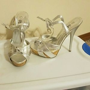 LAST WEEK TO BUY! Silver high heels