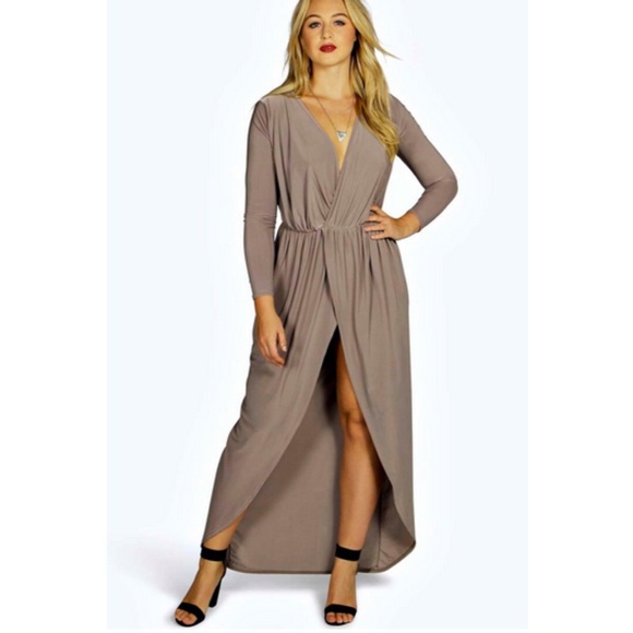 Plus Size Front Wrap Dress