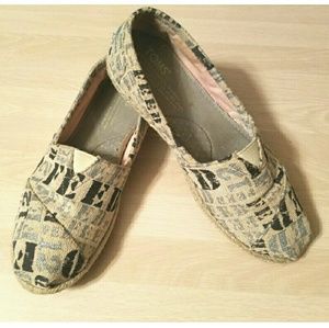 Toms burlap shoes