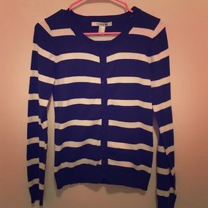 Forever 21 navy and white stripe Cardigan