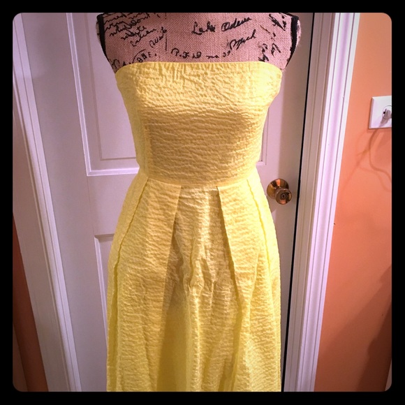 Yellow J Crew Dress