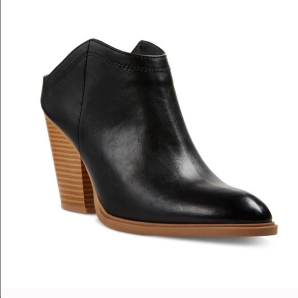 Black leather booties!