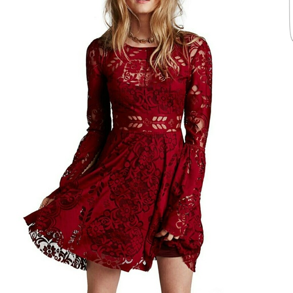 Rare FP lace lovers folk song dress