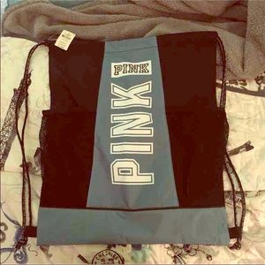 NWT PINK DRAW STRING BAG