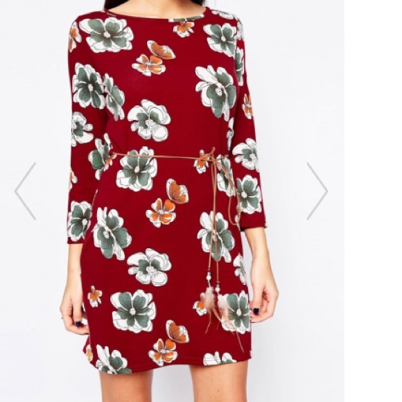 🌹NWT ASOS flower soft dress size 4 - Picture 2 of 3