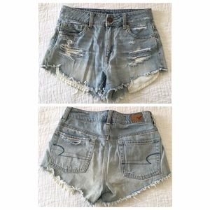 AMERICAN EAGLE Festival high waisted jean shorts