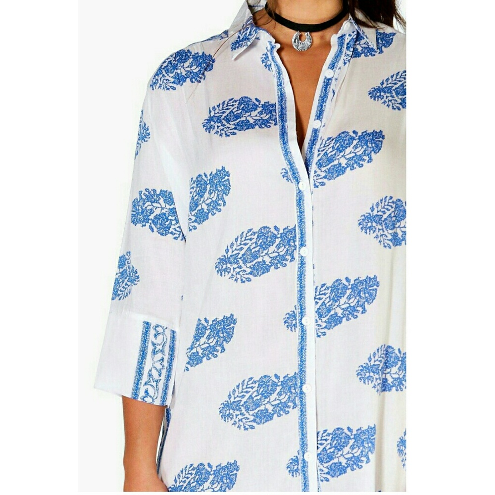🐝HP🐝THE "EBONY" PRINTED SHIRT DRESS