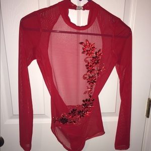 Red Costume Two Leotards