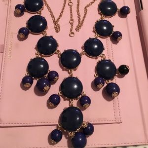 New navy bubble necklace