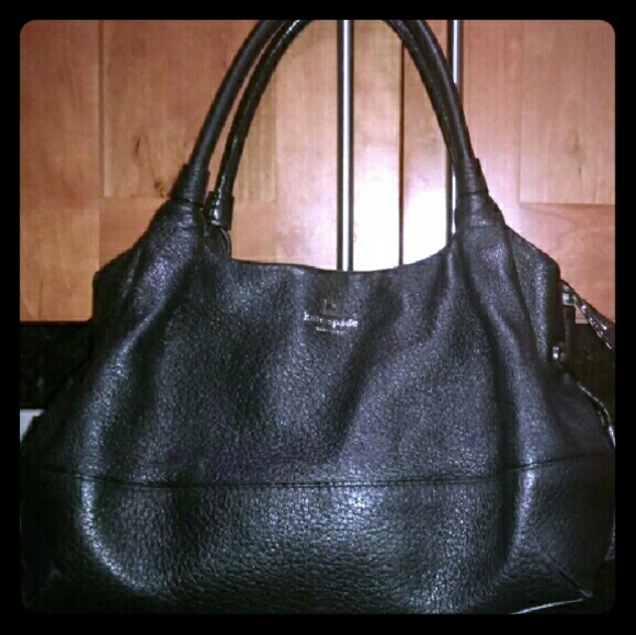 Kate Spade Black Leather Stevie